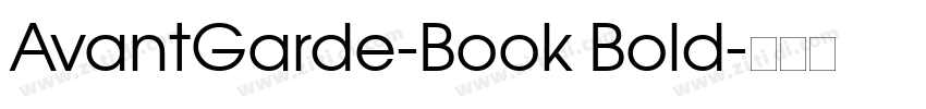 AvantGarde-Book Bold字体转换